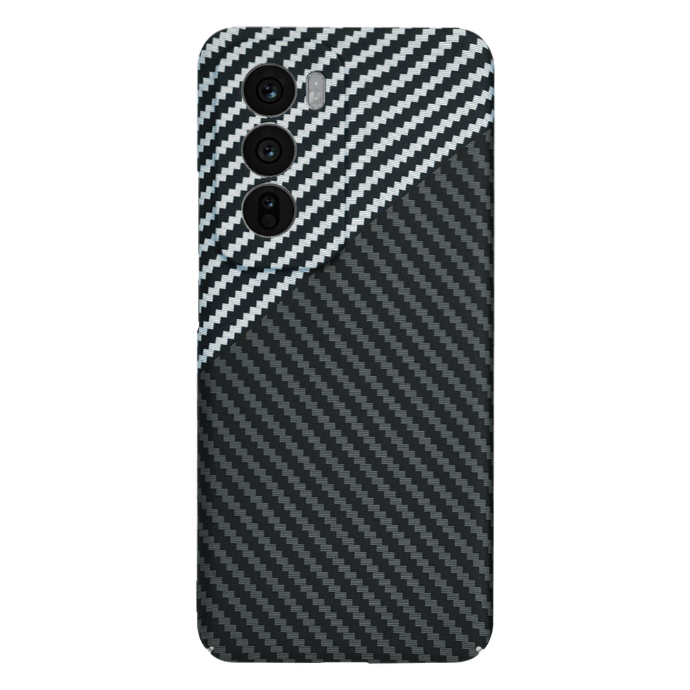 Ovitek za Oppo Reno12, Techsuit, Carbonite FiberShell, Črno Siva