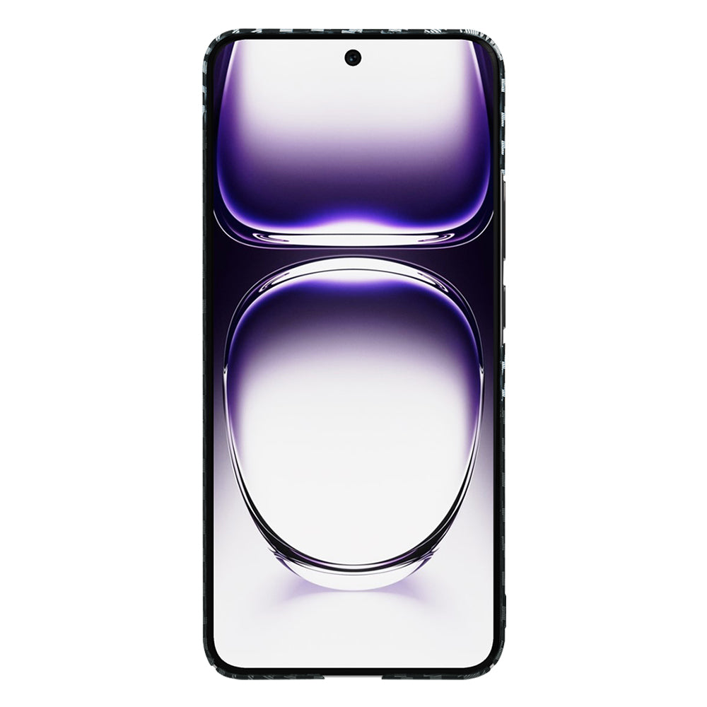 Ovitek za Oppo Reno12, Techsuit, Carbonite FiberShell, Črno Siva