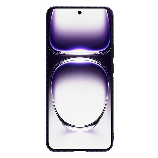 Case for Oppo Reno12, Techsuit, Carbonite FiberShell, Purple