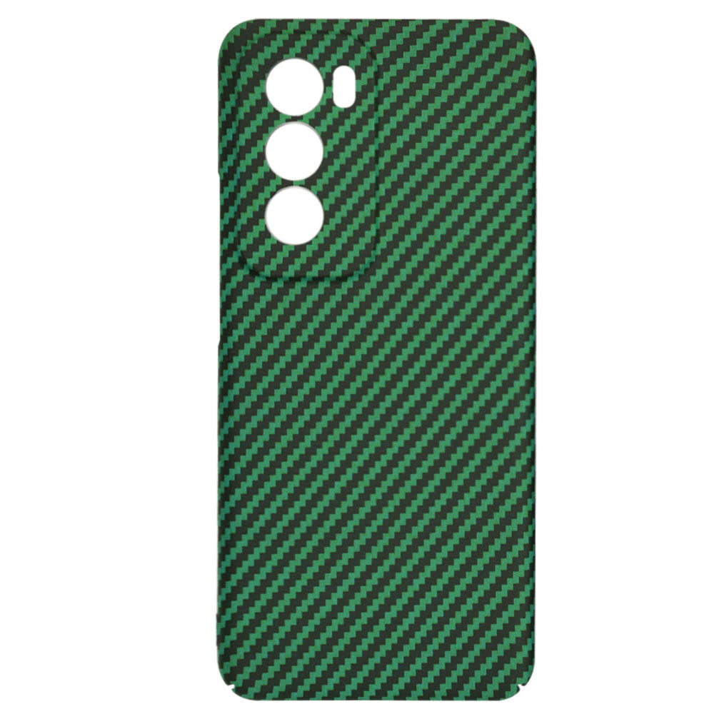Ovitek za Oppo Reno12, Techsuit, Carbonite FiberShell, Zelen
