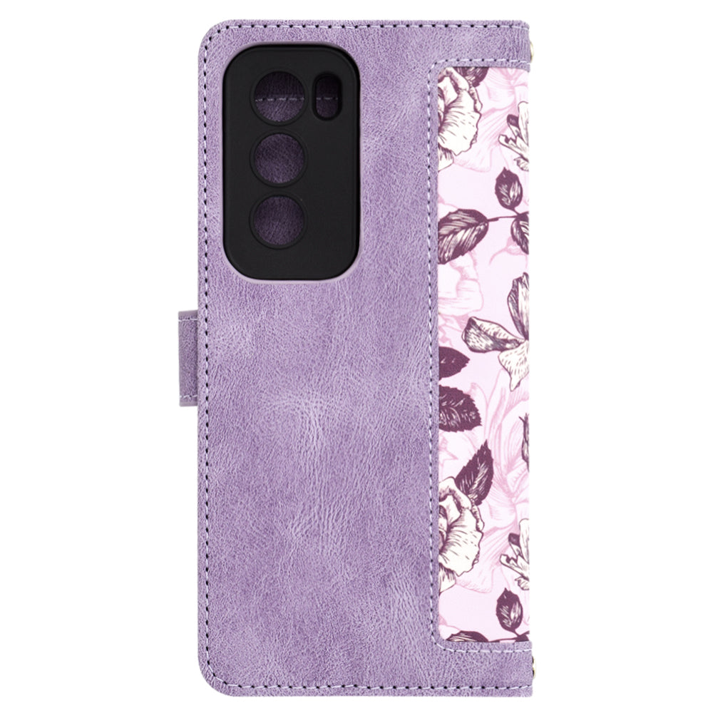 Ovitek za Oppo Reno12, Techsuit, FlipCraft, vijoličen
