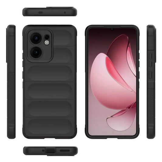 Ovitek za Oppo Reno13 FS 5G / Reno13 F 4G / Reno13 F, Techsuit, Magic Shield, Črn