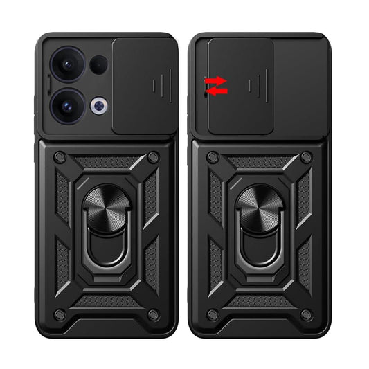 Ovitek za Oppo Reno13, Techsuit, CamShield, Črn