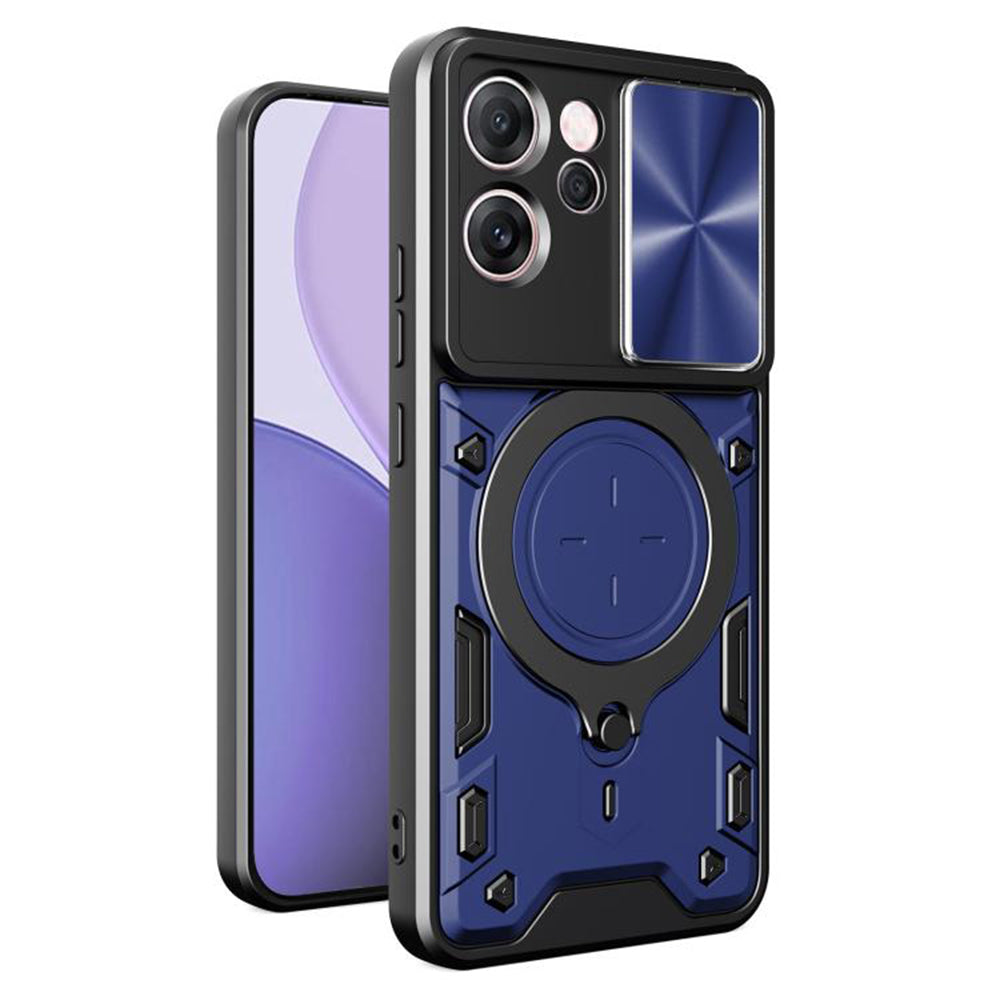 Ovitek za Oppo Reno14 FS 5G / Reno14 F, Techsuit, CamGuard Pro, modra