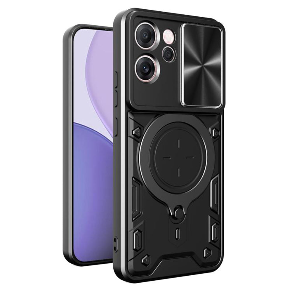 Ovitek za Oppo Reno14 FS 5G / Reno14 F, Techsuit, CamGuard Pro, Črn