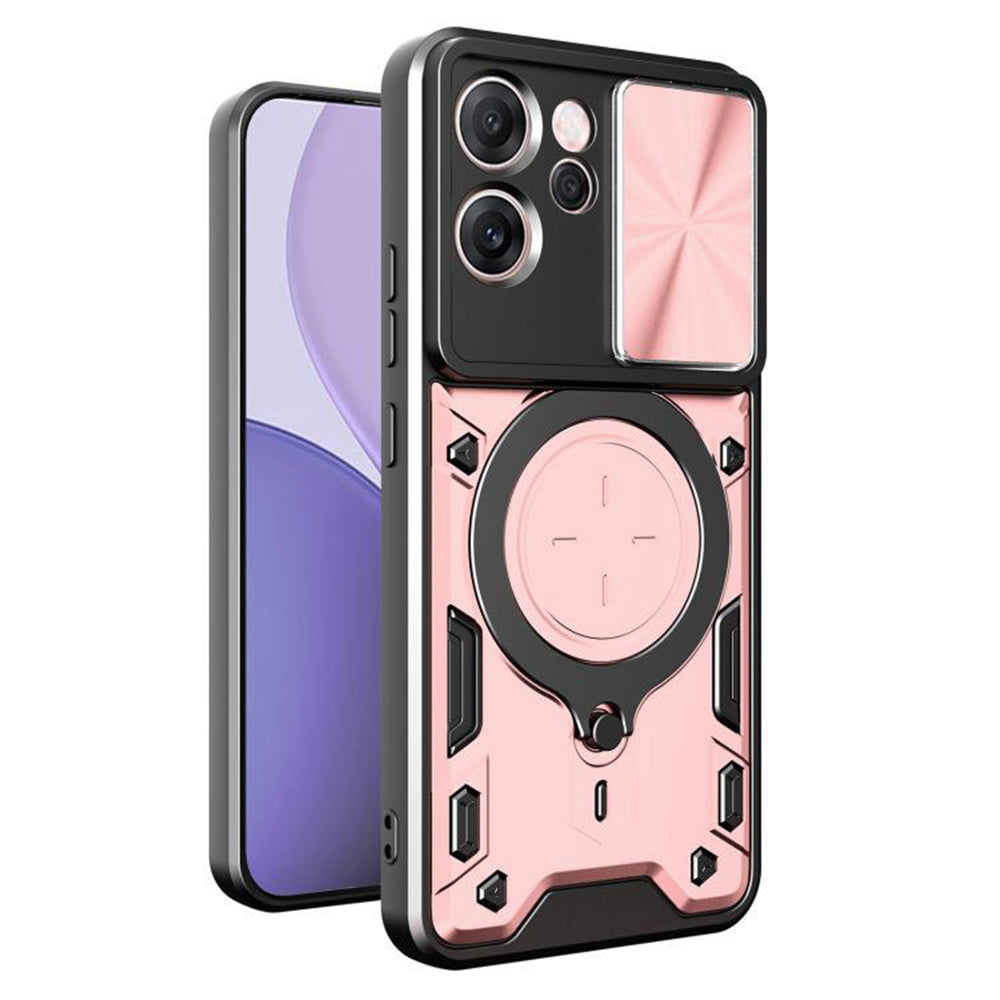 Ovitek za Oppo Reno14 FS 5G / Reno14 F, Techsuit, CamGuard Pro, roza
