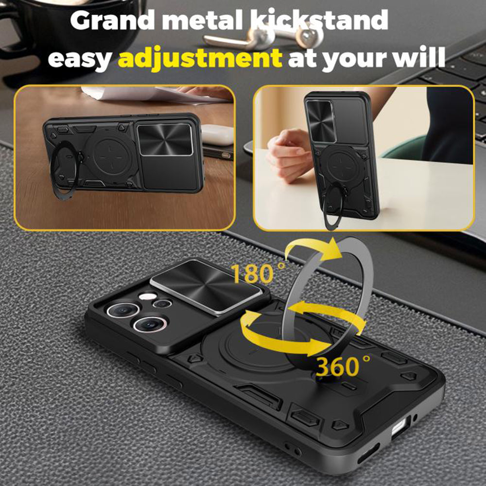 Ovitek za Oppo Reno14 FS 5G / Reno14 F, Techsuit, CamGuard Pro, roza