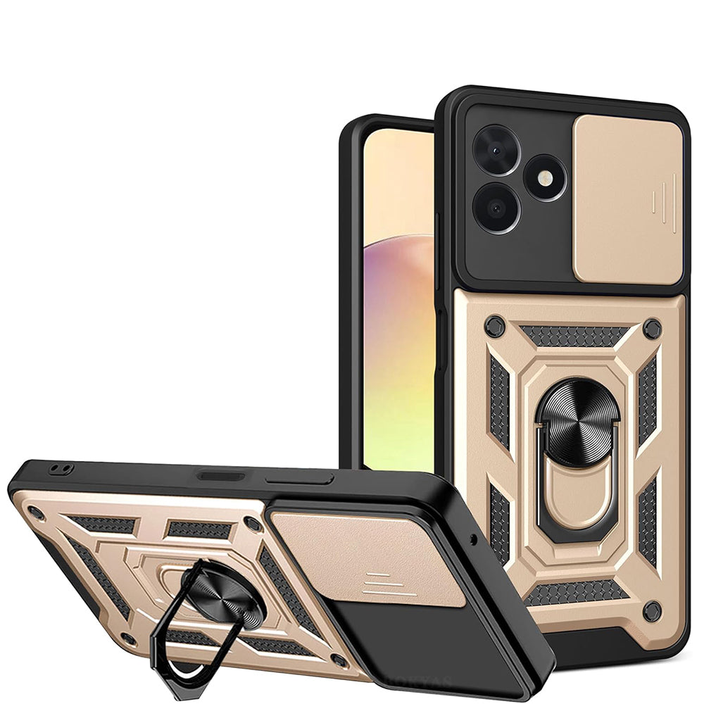 Ovitek za Oppo Reno14 FS 5G / Reno14 F, Techsuit, CamShield, Zlata