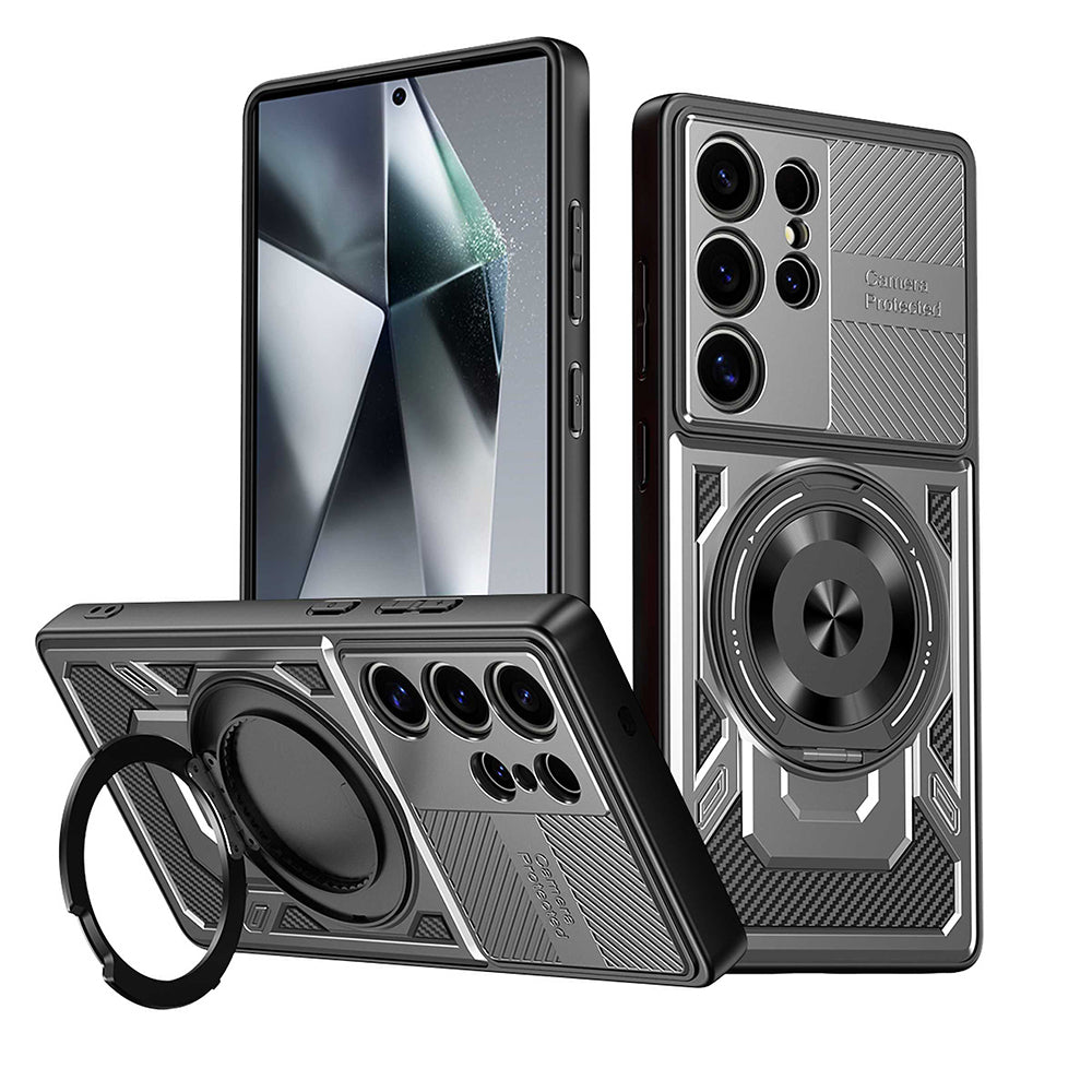 Ovitek za Oppo Reno14 FS 5G / Reno14 F, Techsuit, RuggedCam, Siva
