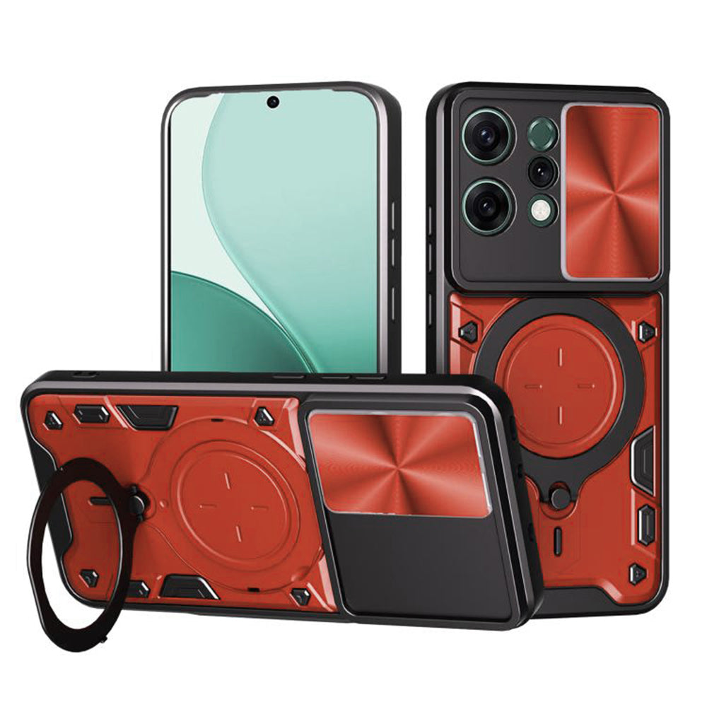 Ovitek za Oppo Reno14, Techsuit, CamGuard Pro, Rdeča