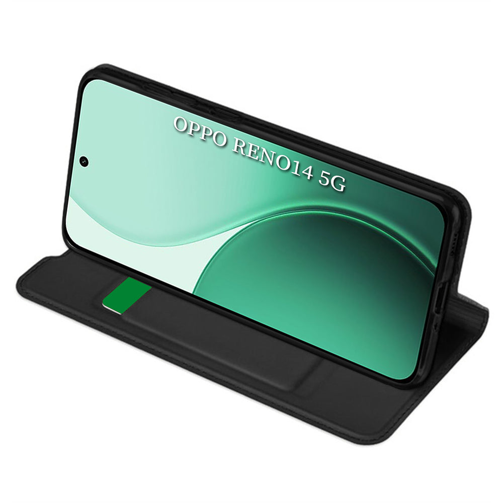 Ovitek za Oppo Reno14, Techsuit, Magskin Book, črn