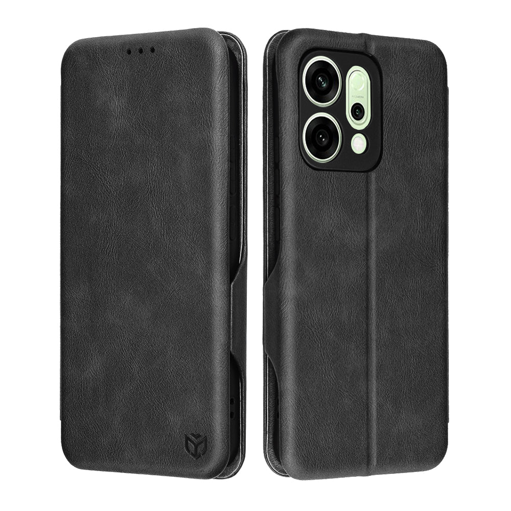 Ovitek za Oppo Reno14, Techsuit, Safe Wallet Plus, Črn