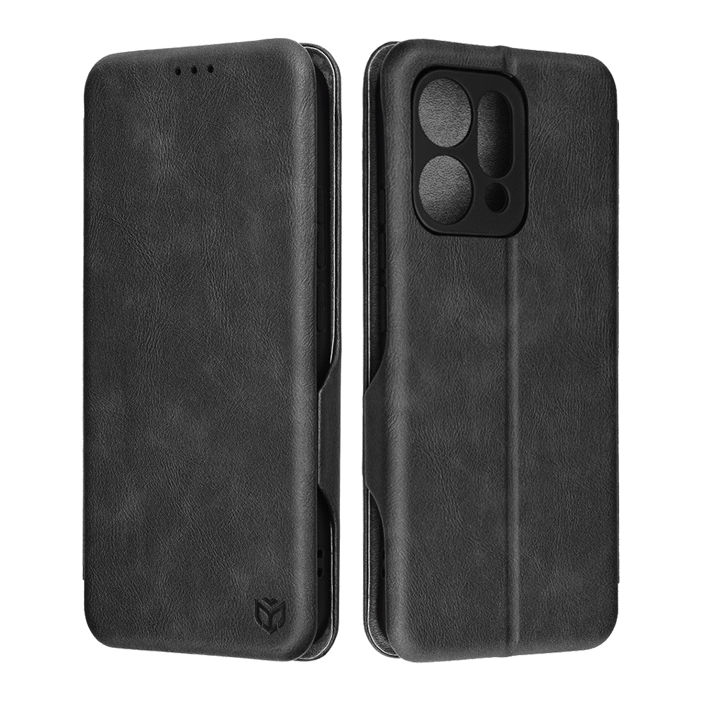 Ovitek za Oppo Reno14, Techsuit, Safe Wallet Plus, Črn