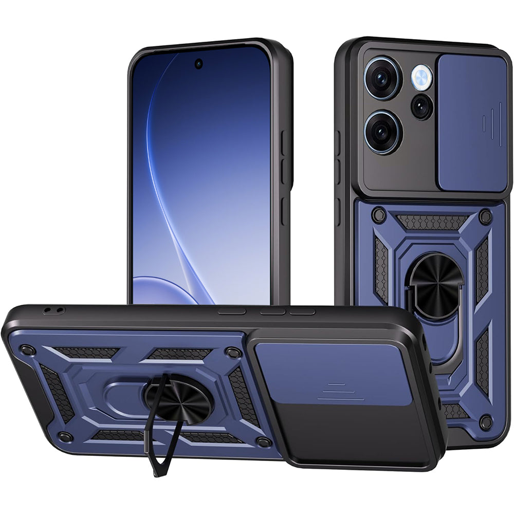 Ovitek za Oppo Reno15 FS / Reno15 F, Techsuit, CamShield, Modra