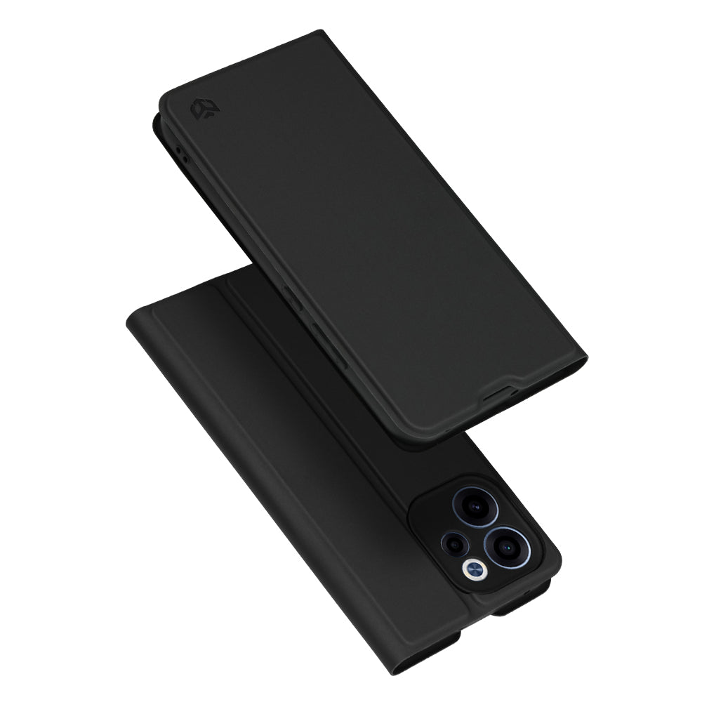 Ovitek za Oppo Reno15 FS / Reno15 F, Techsuit, Magskin Book, črn