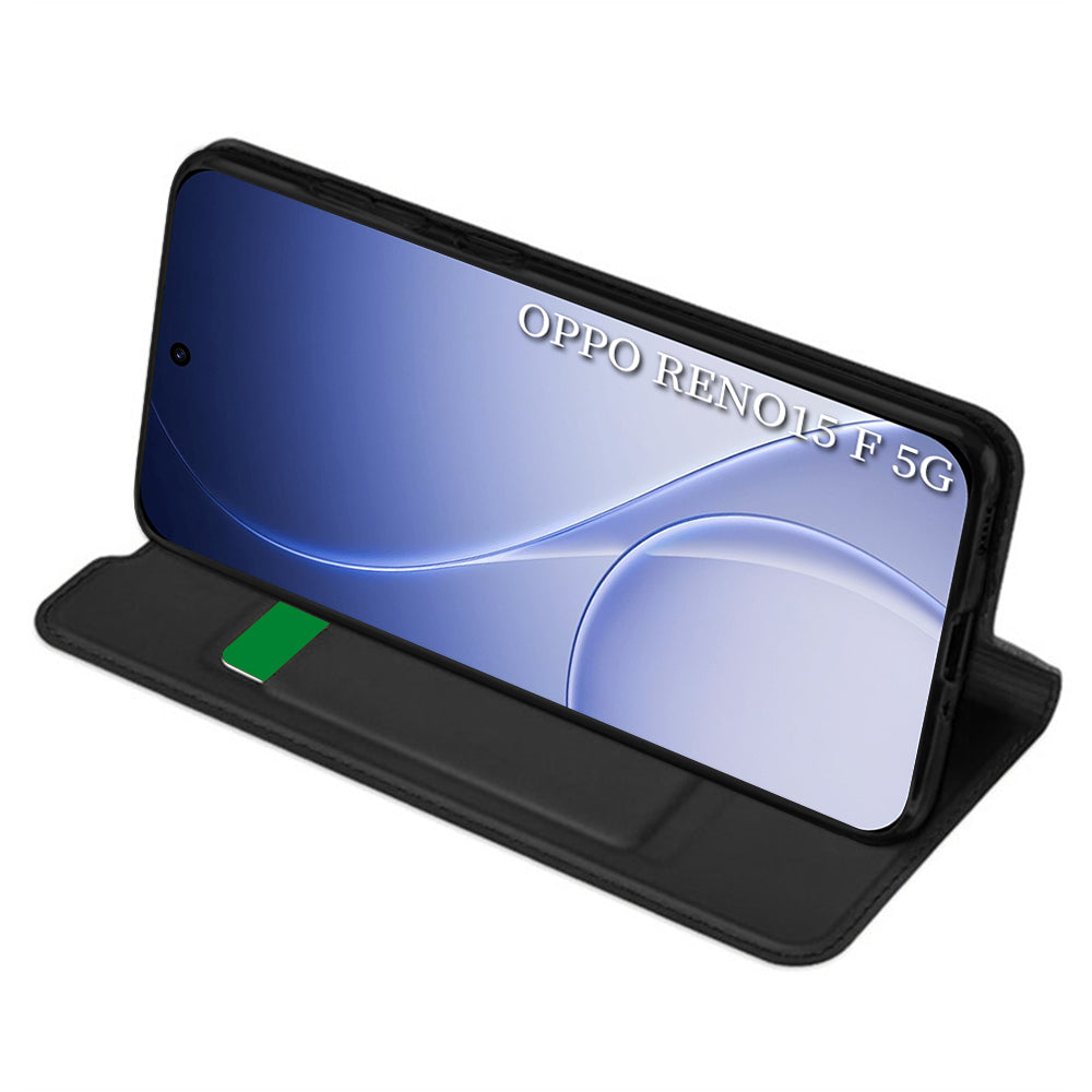 Ovitek za Oppo Reno15 FS / Reno15 F, Techsuit, Magskin Book, črn