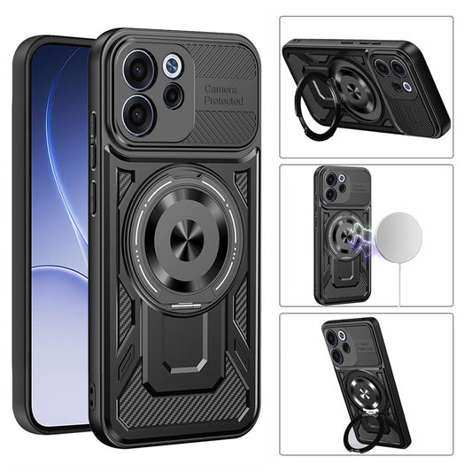Ovitek za Oppo Reno15 FS / Reno15 F, Techsuit, RuggedCam, Vijoličen