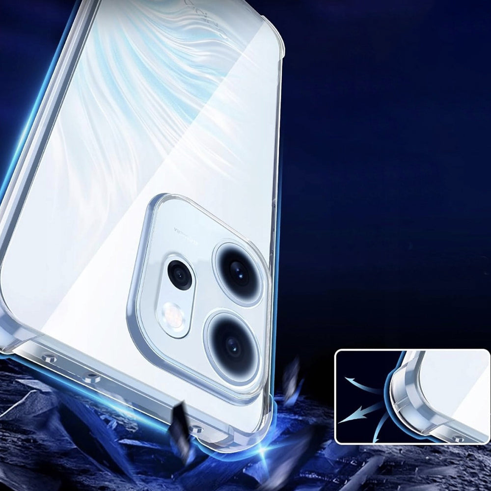 Ovitek za Oppo Reno15, Techsuit, Shockproof Clear, Prozoren