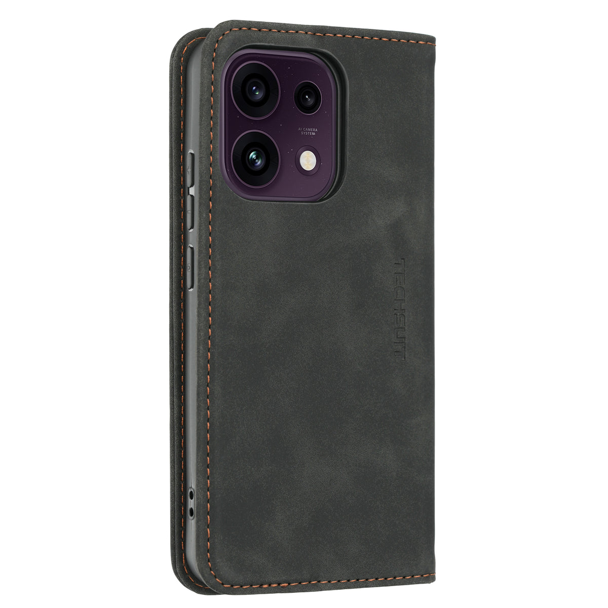 Ovitek za Oppo Reno16 F / Reno16 FS, Techsuit, Confy, Črn