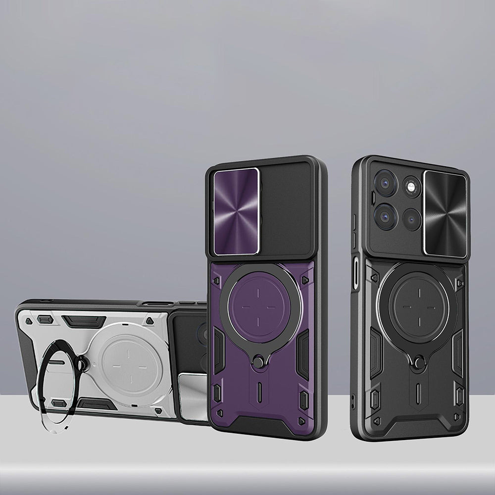 Ovitek za Oppo Reno16 / Reno16 Pro, Techsuit, CamGuard Pro, rožnato zlata