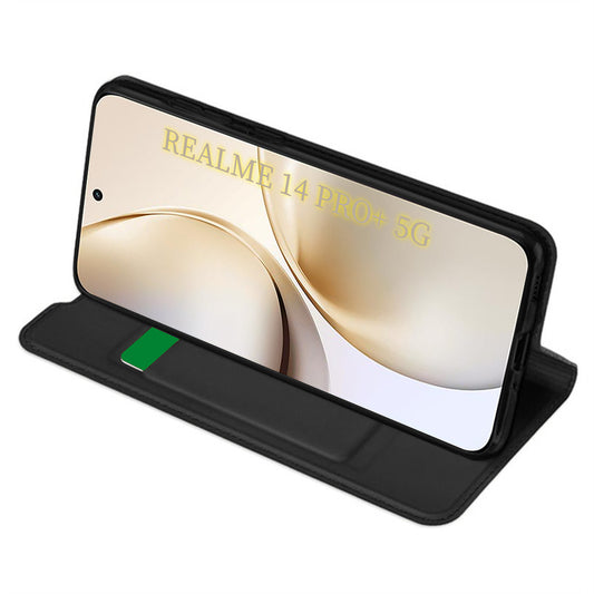 Ovitek za Realme 14 Pro+, Techsuit, Magskin Book, Črn