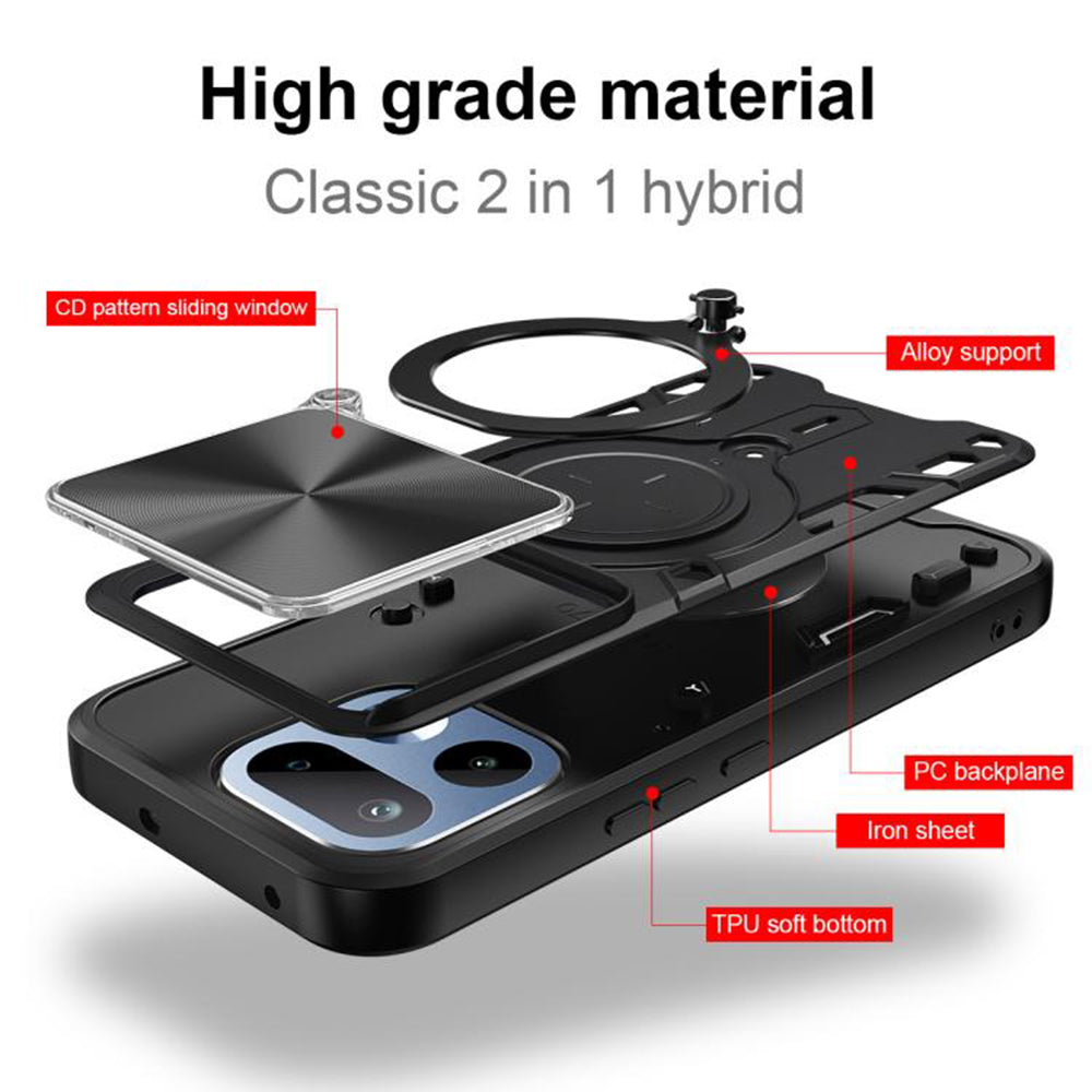Ovitek za Realme 16 Pro+, Techsuit, CamGuard Pro, Črn