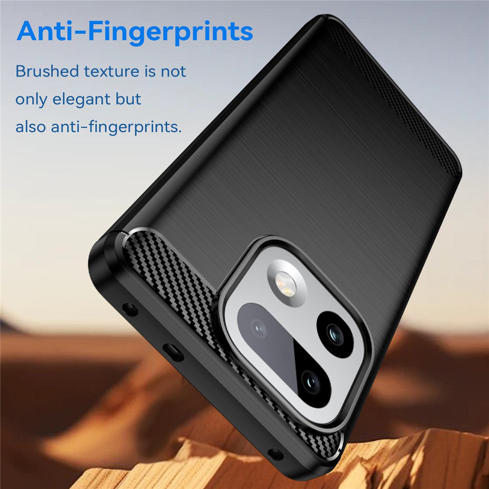 Ovitek za Realme 16 Pro+, Techsuit, Carbon, Črn