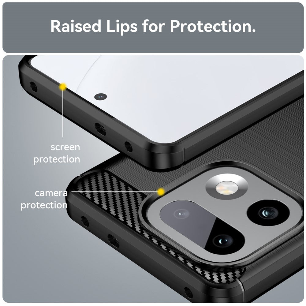 Ovitek za Realme 16 Pro+, Techsuit, Carbon, Črn