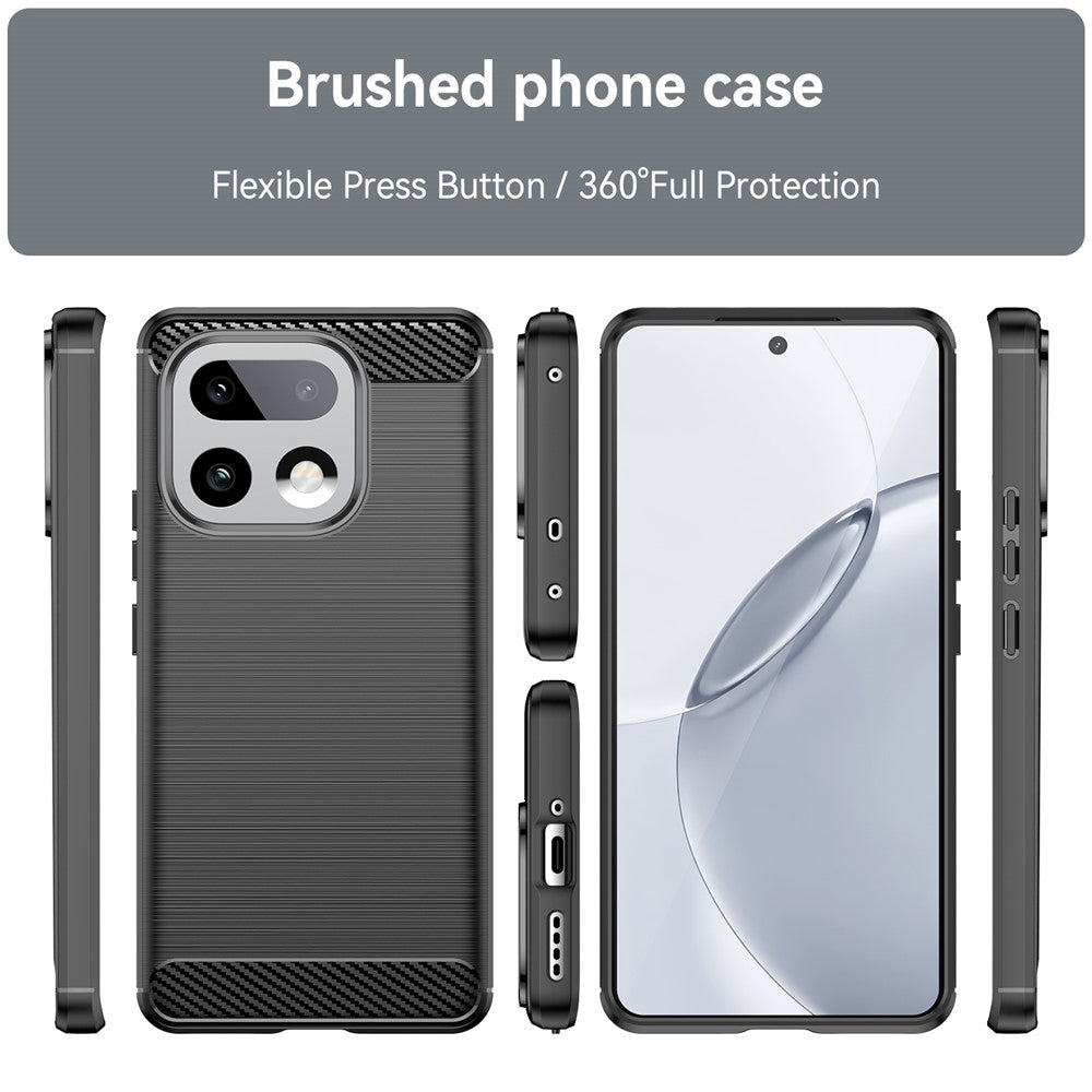 Ovitek za Realme 16 Pro+, Techsuit, Carbon, Črn