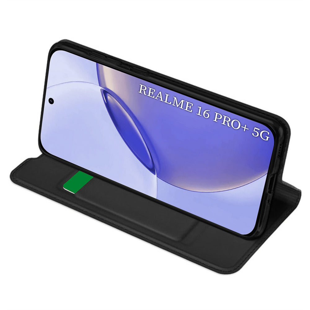 Ovitek za Realme 16 Pro, Techsuit, Magskin Book, črn