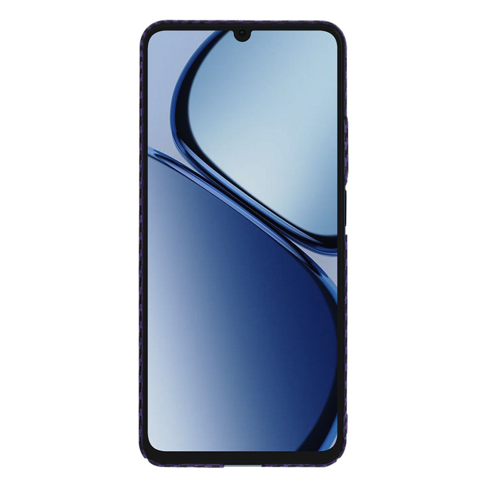 Ovitek za Realme C63 / C61, Techsuit, Carbonite FiberShell, Vijolična