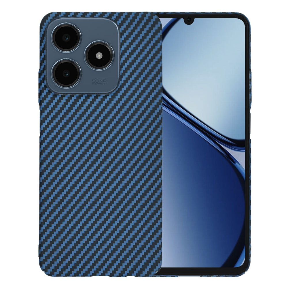 Ovitek za Realme C63 / C61, Techsuit, Carbonite FiberShell, turkizna