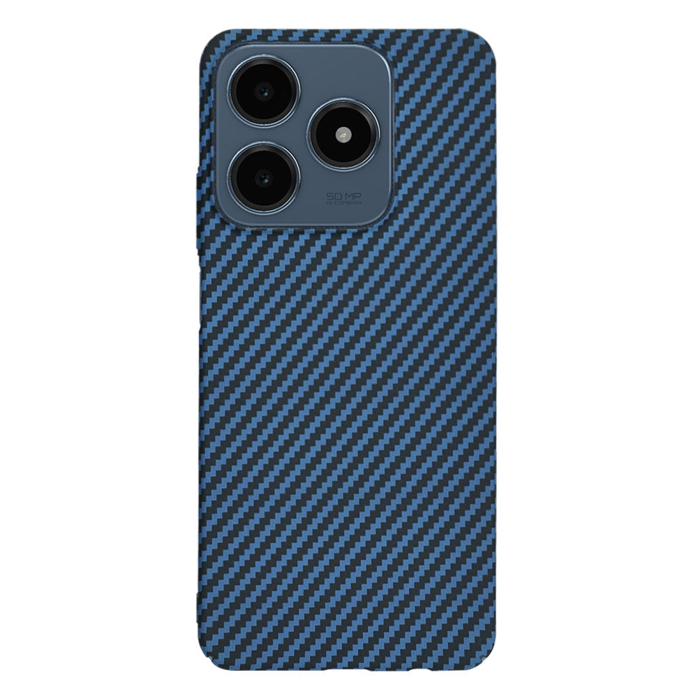 Ovitek za Realme C63 / C61, Techsuit, Carbonite FiberShell, turkizna