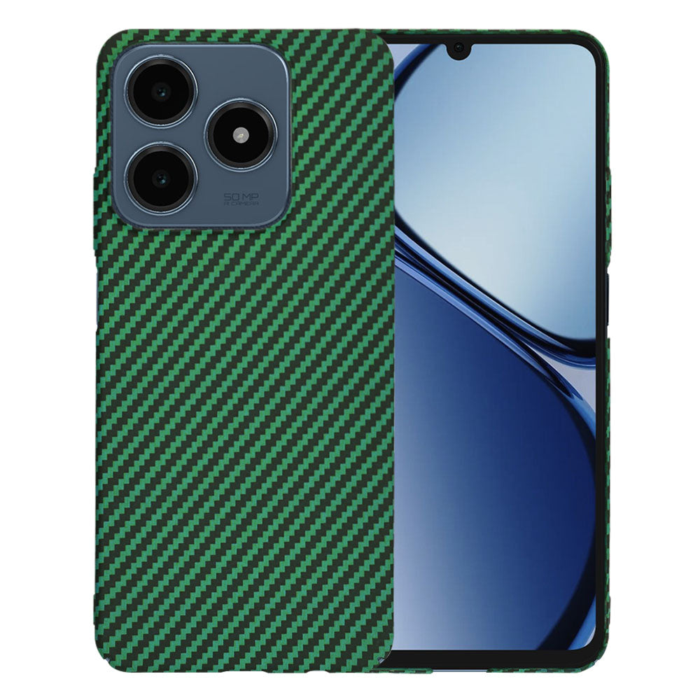 Ovitek za Realme C63 / C61, Techsuit, Carbonite FiberShell, Zelen
