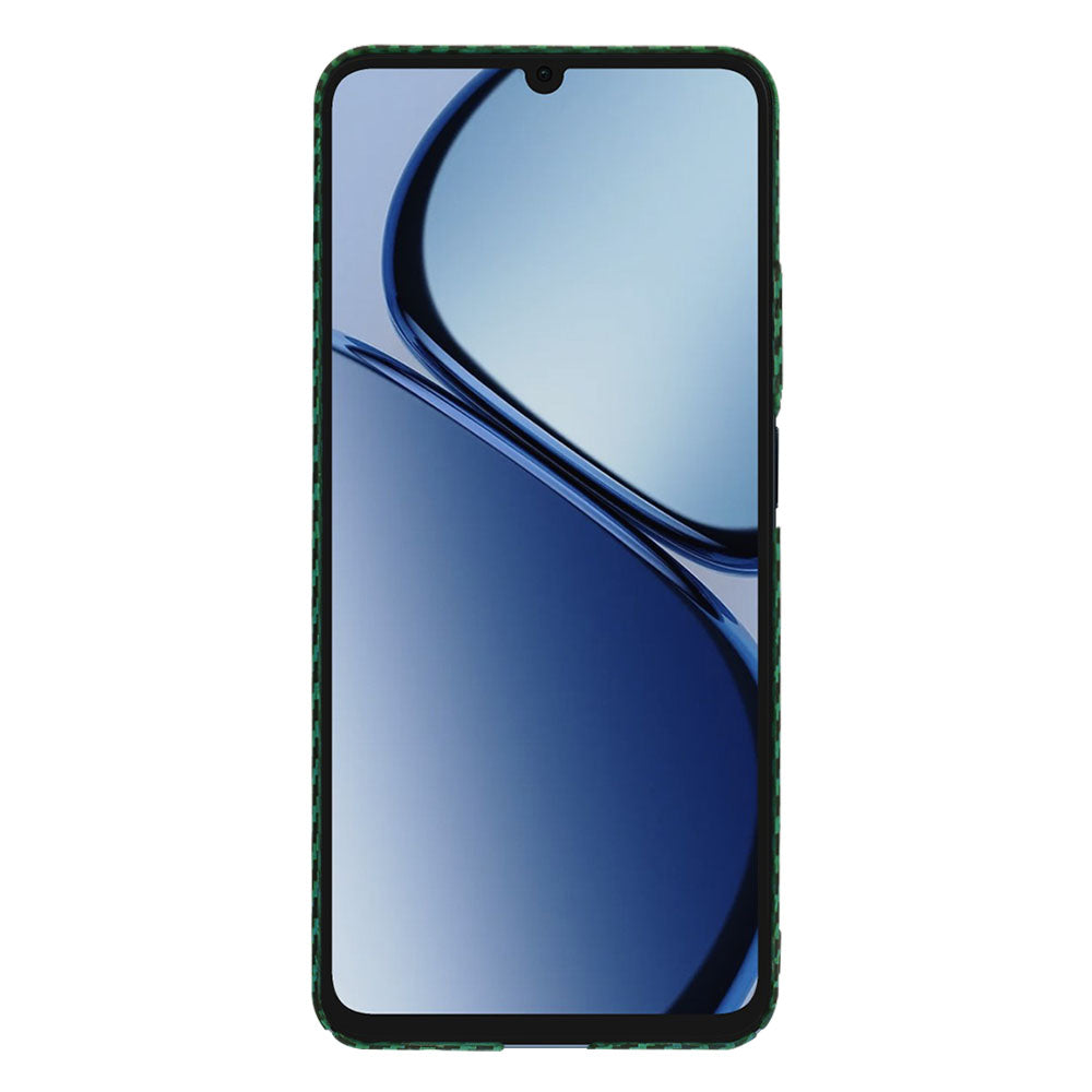 Ovitek za Realme C63 / C61, Techsuit, Carbonite FiberShell, Zelen