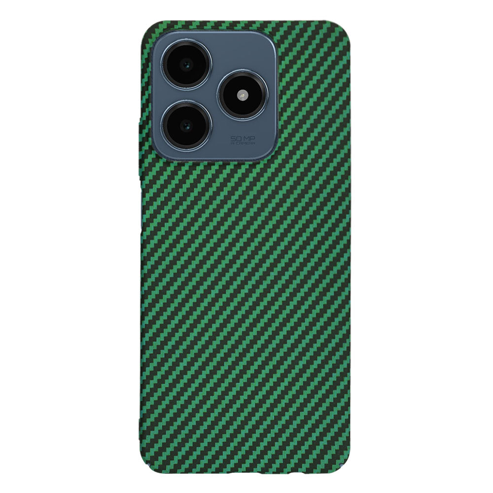 Ovitek za Realme C63 / C61, Techsuit, Carbonite FiberShell, Zelen