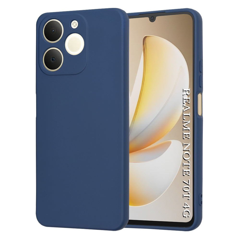 Ovitek za Realme Note 70T, Techsuit, SoftFlex, Mornarsko modra