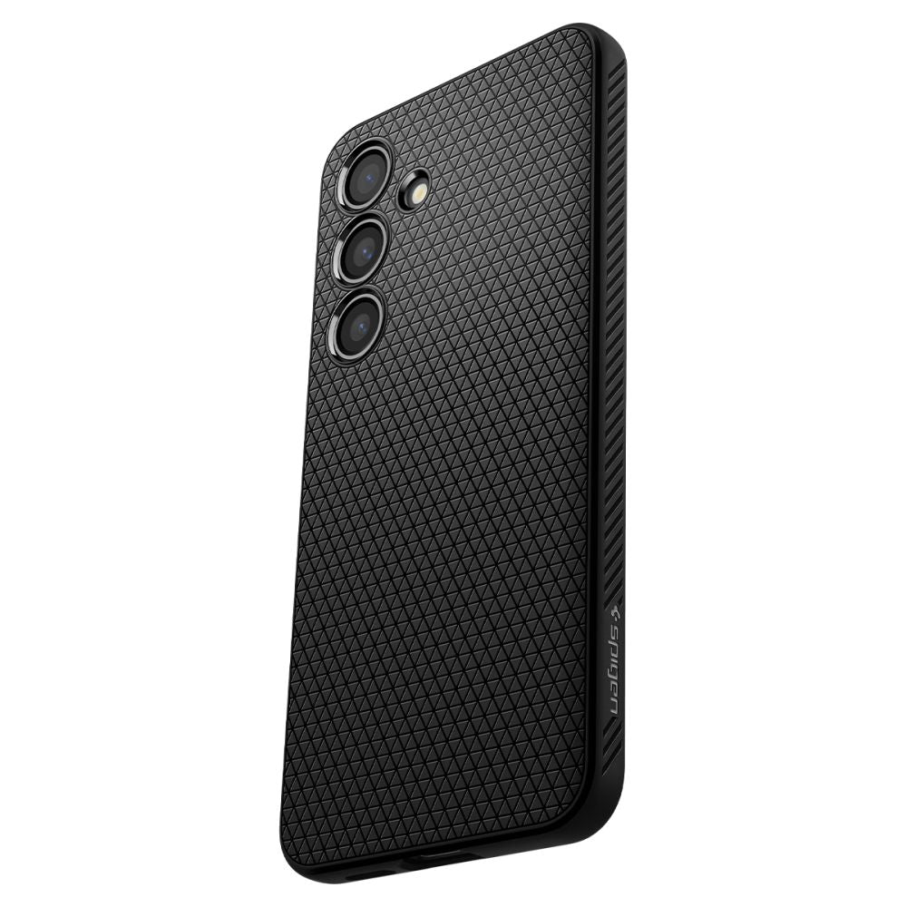 Ovitek za Samsung Galaxy S24 S921, Spigen, Liquid Air, Črn ACS07347