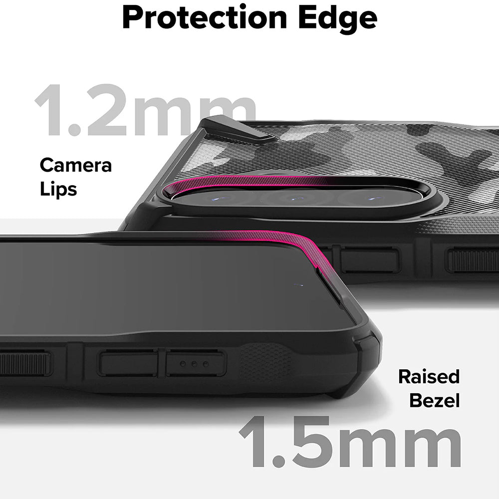 Ovitek za Samsung Galaxy A56 A566 / A36 A366, Ringke, Fusion X Camo, črn