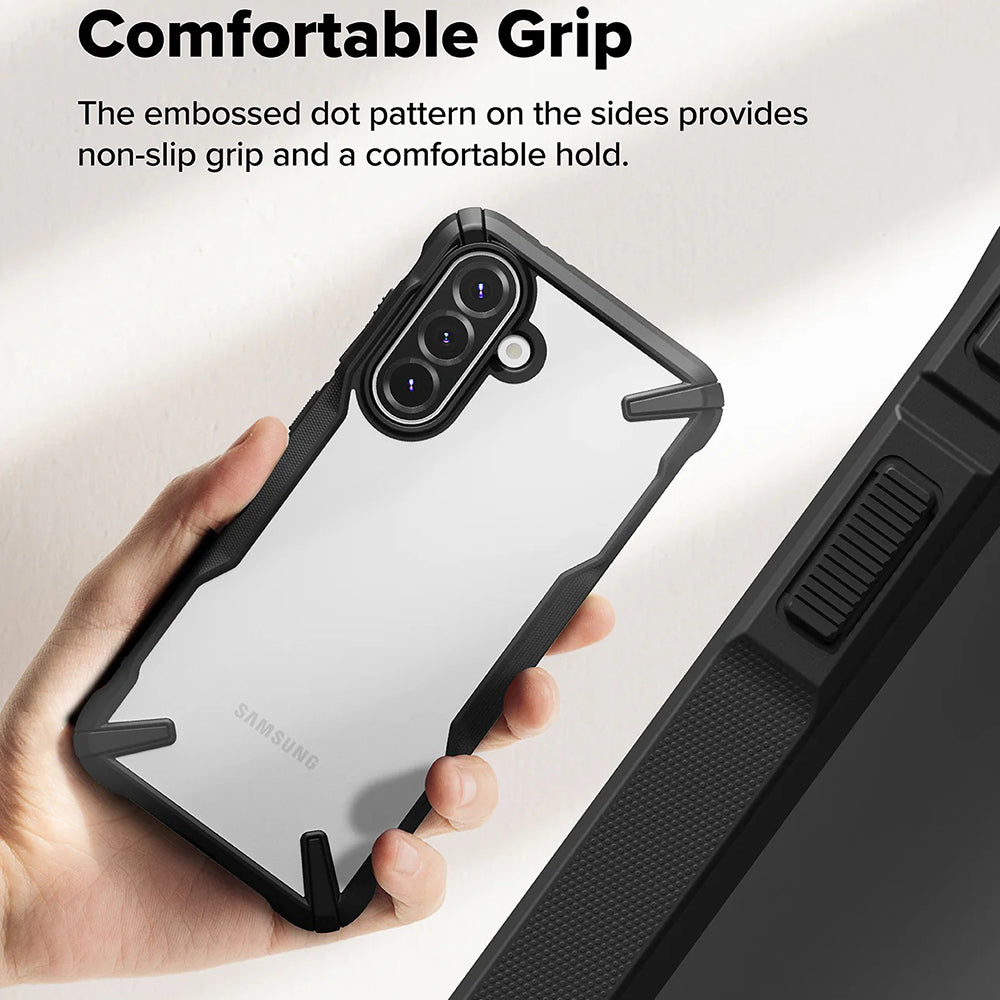 Ovitek za Samsung Galaxy A56 A566 / A36 A366, Ringke, Fusion X, Črn