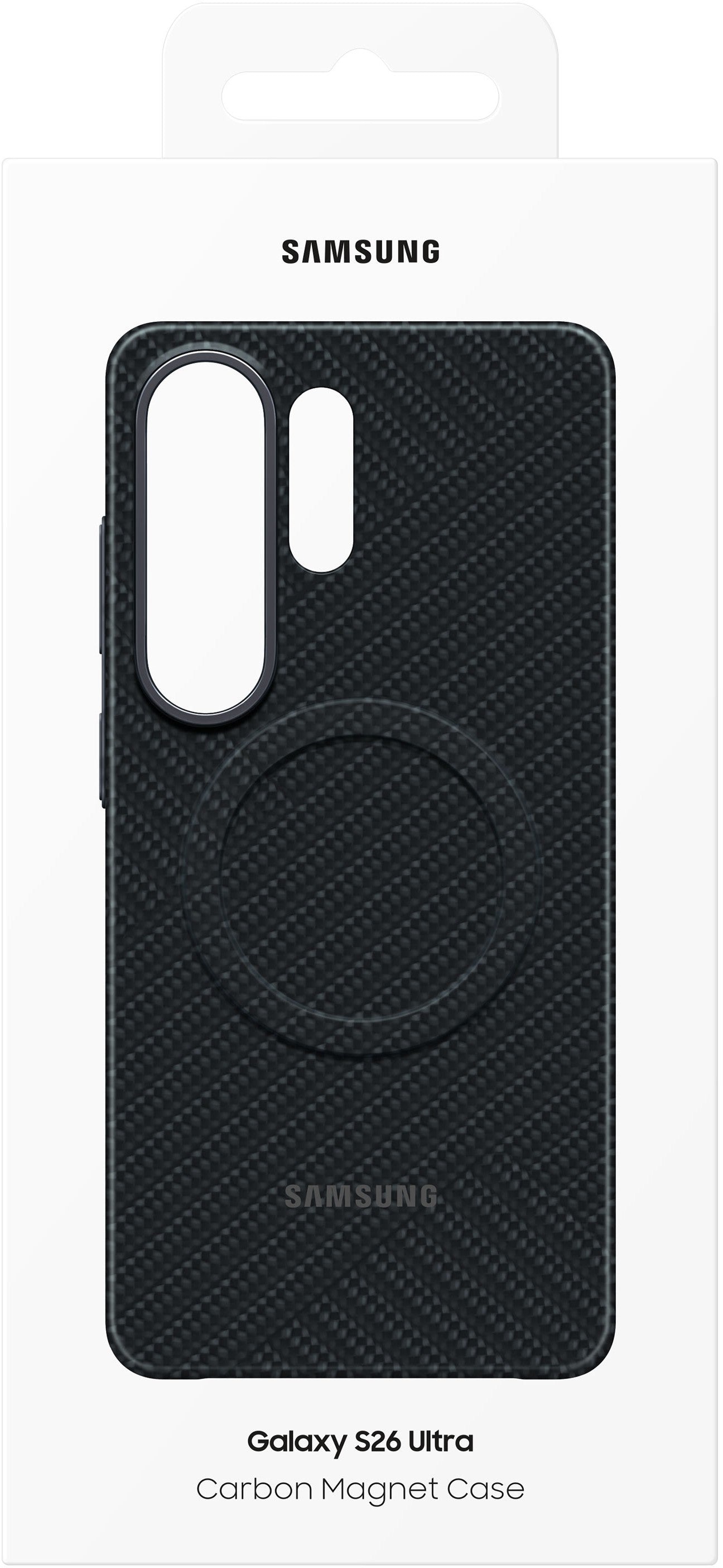 Ovitek za Samsung Galaxy S26 Ultra S948, Carbon Magnet Case, Črn EF-KS948SNEGWW