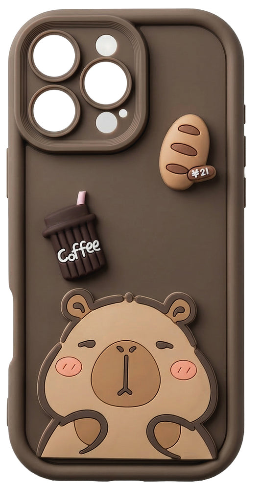 Ovitek za Samsung Galaxy S26 S942, OEM, Ultra Trendy 3D Capybara, rjav