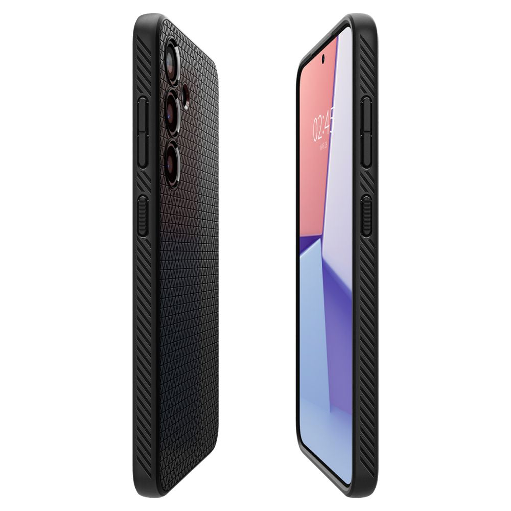 Ovitek za Samsung Galaxy S24 S921, Spigen, Liquid Air, Črn ACS07347