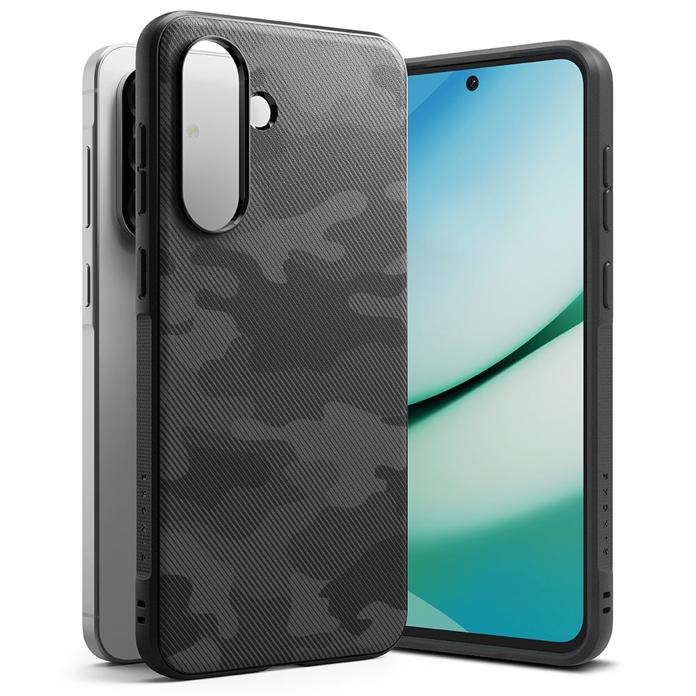 Ovitek za Samsung Galaxy A36 A366, Ringke, Onyx Camo, Črn