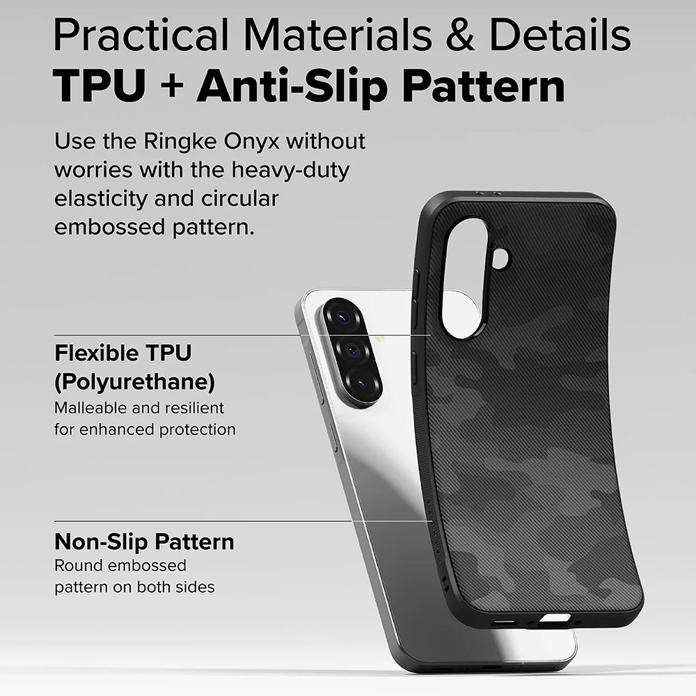 Ovitek za Samsung Galaxy A56 A566 / A36 A366, Ringke, Onyx Camo, črn