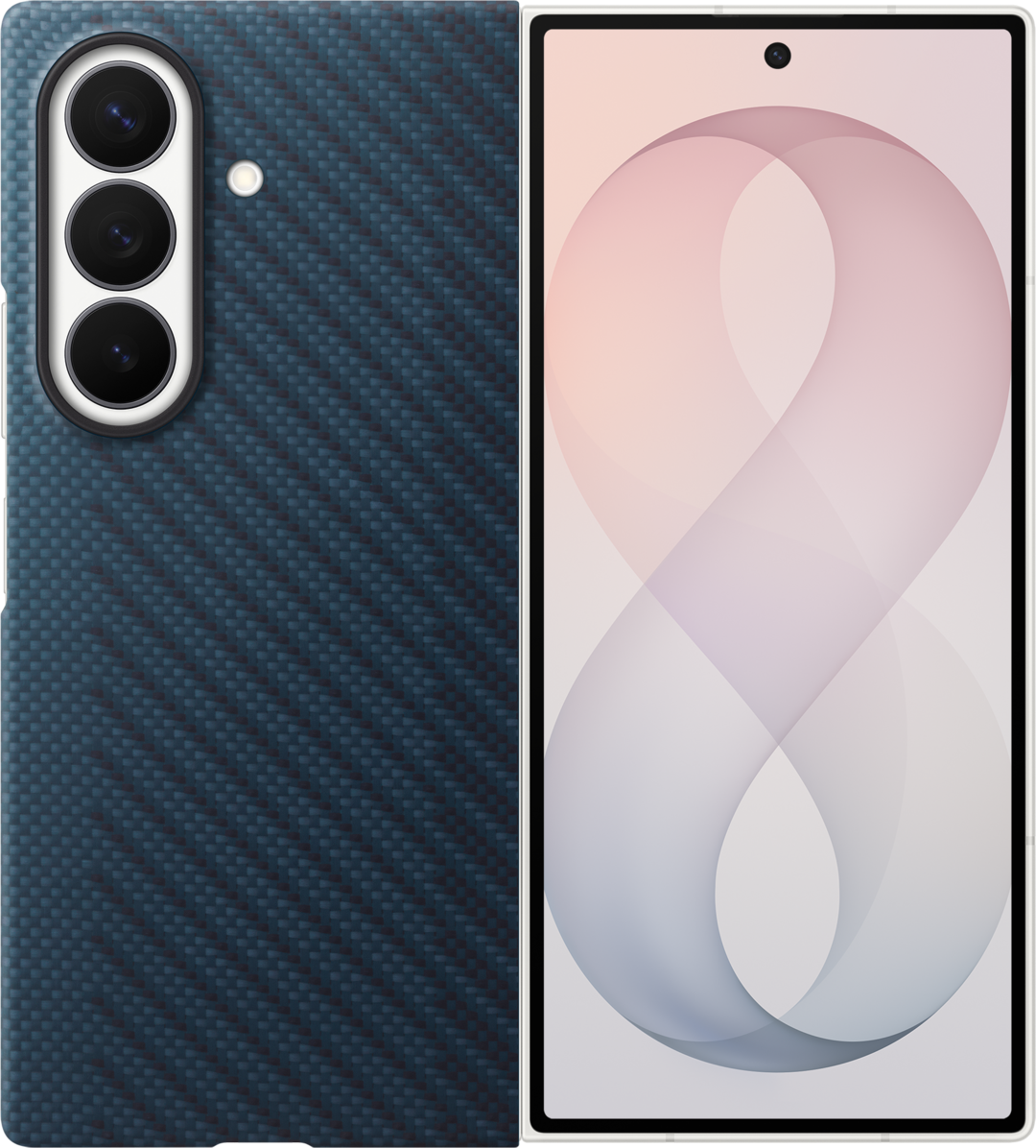 Ovitek za Samsung Galaxy Z Fold8 Ultra F976, Carbon Magnet Case, temno modra EF-KF976SNEGWW