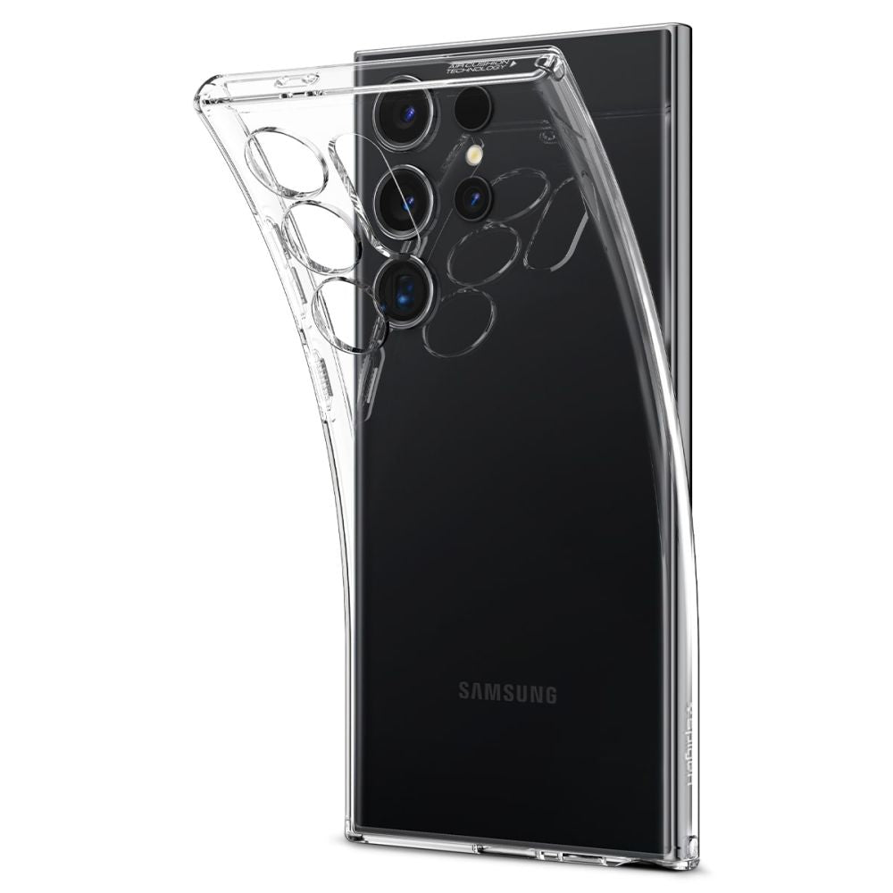 Ohišje za Samsung Galaxy S24 Ultra S928, Spigen, s tekočimi kristali, prozorno ACS07283