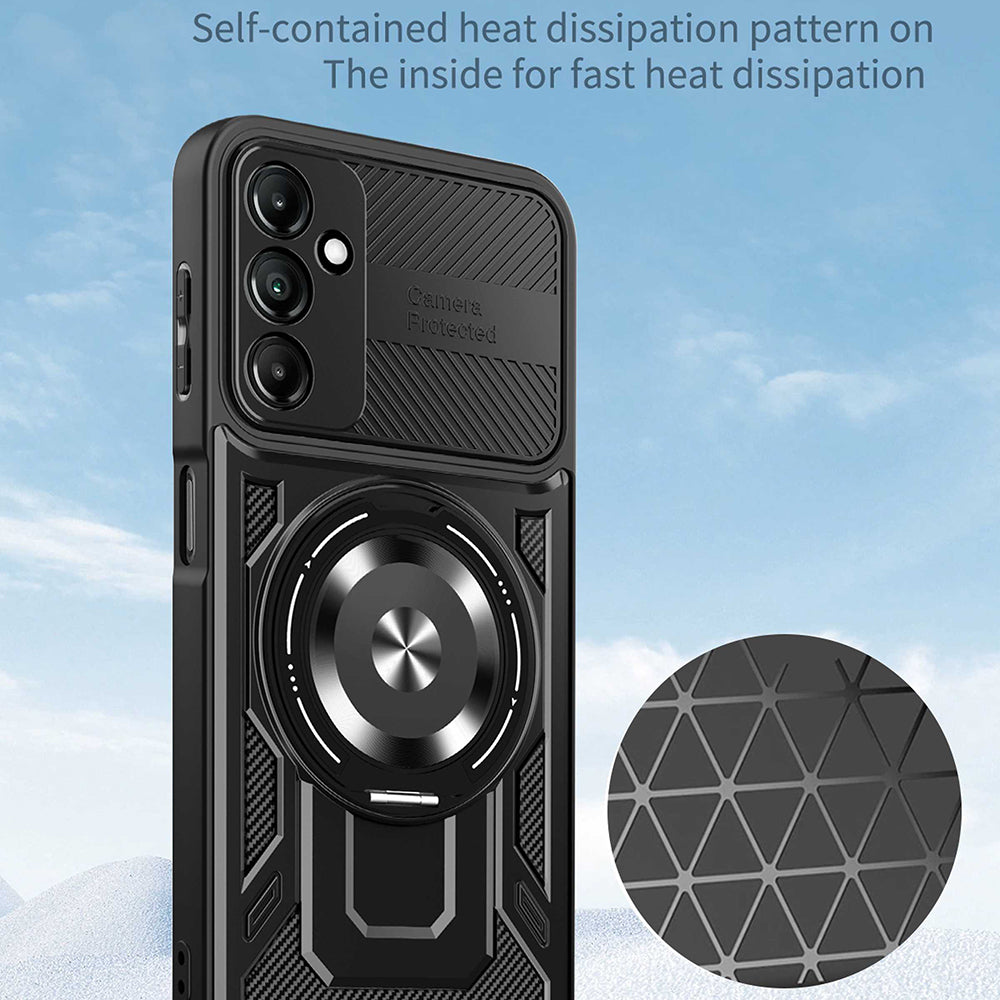 Ovitek za Samsung Galaxy A26 A266, Techsuit, RuggedCam, Črn