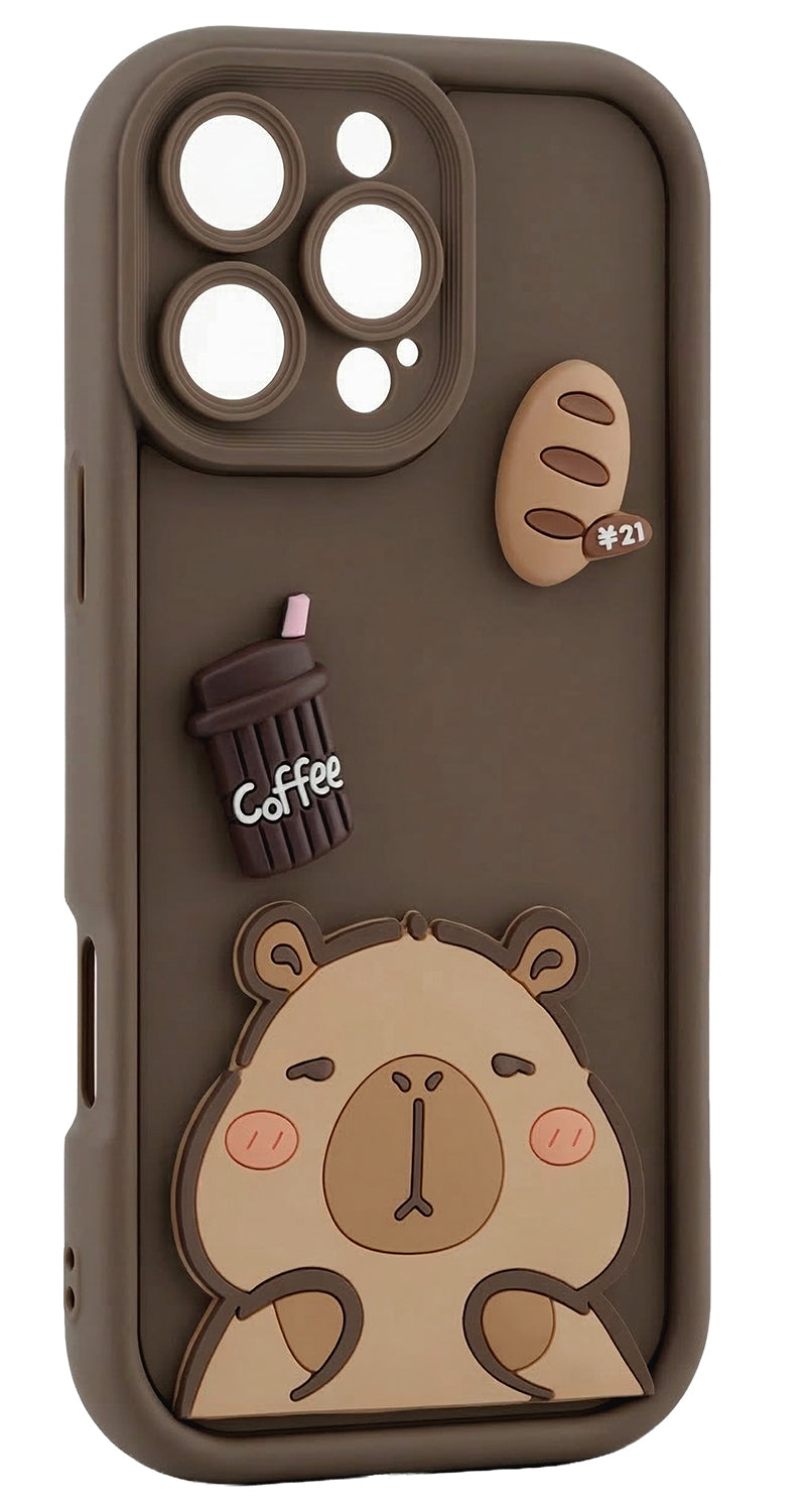 Ovitek za Samsung Galaxy S26 Plus S947, OEM, Ultra Trendy 3D Capybara, rjav