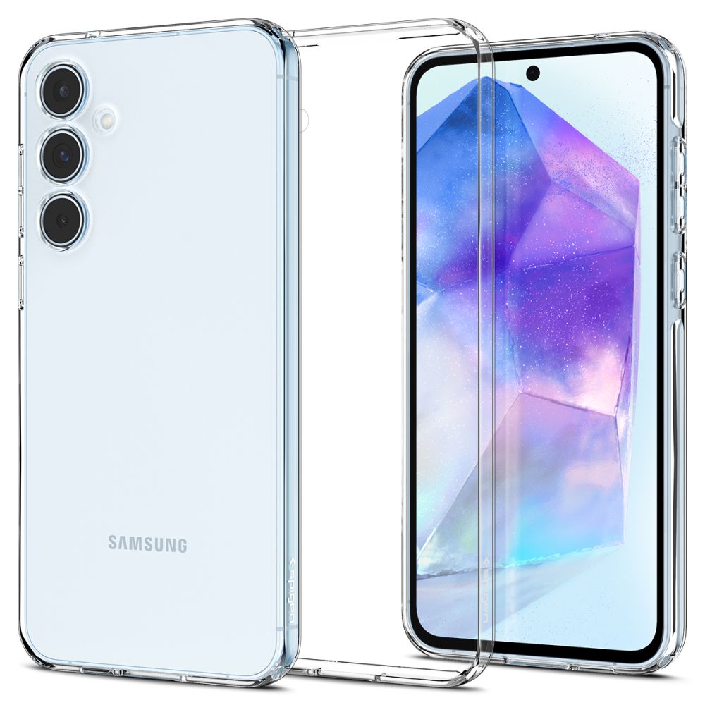 Ovitek za Samsung Galaxy A55 5G A556, Spigen, Liquid Crystal, Prozoren ACS07537